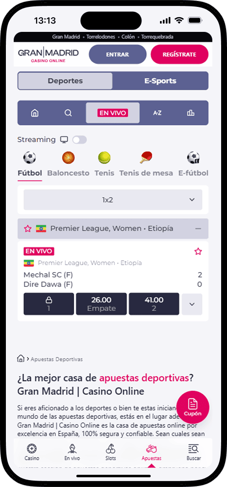 Gran Madrid Apuestas En Vivo